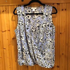 Loft Criss Cross Front Top Size Medium